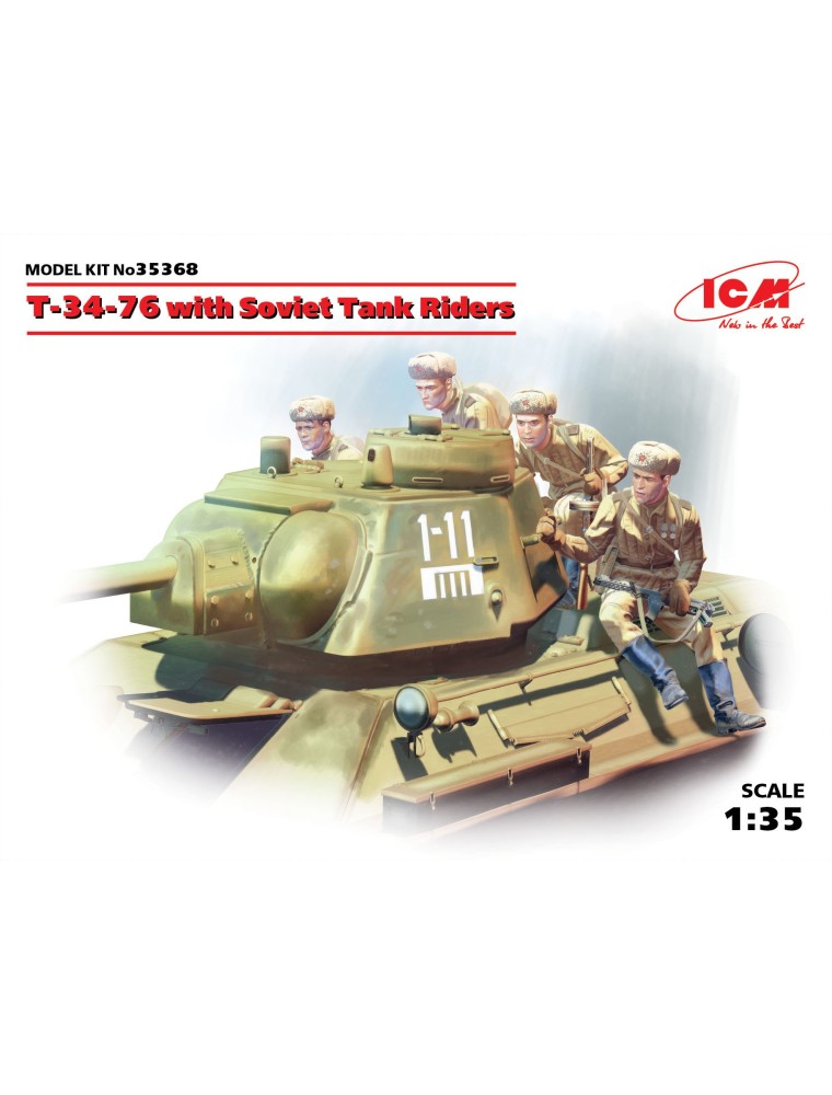 ICM - 1/35 T-34-76 with Soviet Tank Riders