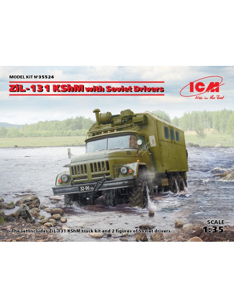 ICM - 1/35 ZiL-131 KShM with Soviet Drivers