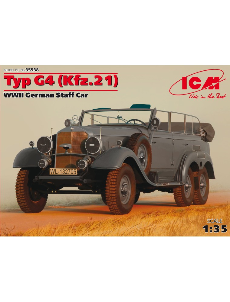 ICM - 1/35 Typ G4 (Kfz.21), WWII German Staff Car