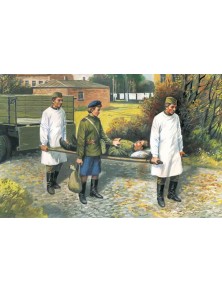 ICM - 1/35 Soviet Medical Personnel (1943-1945) (4 figures - 1 nurse, 2 medical orderlies, 1 injured)