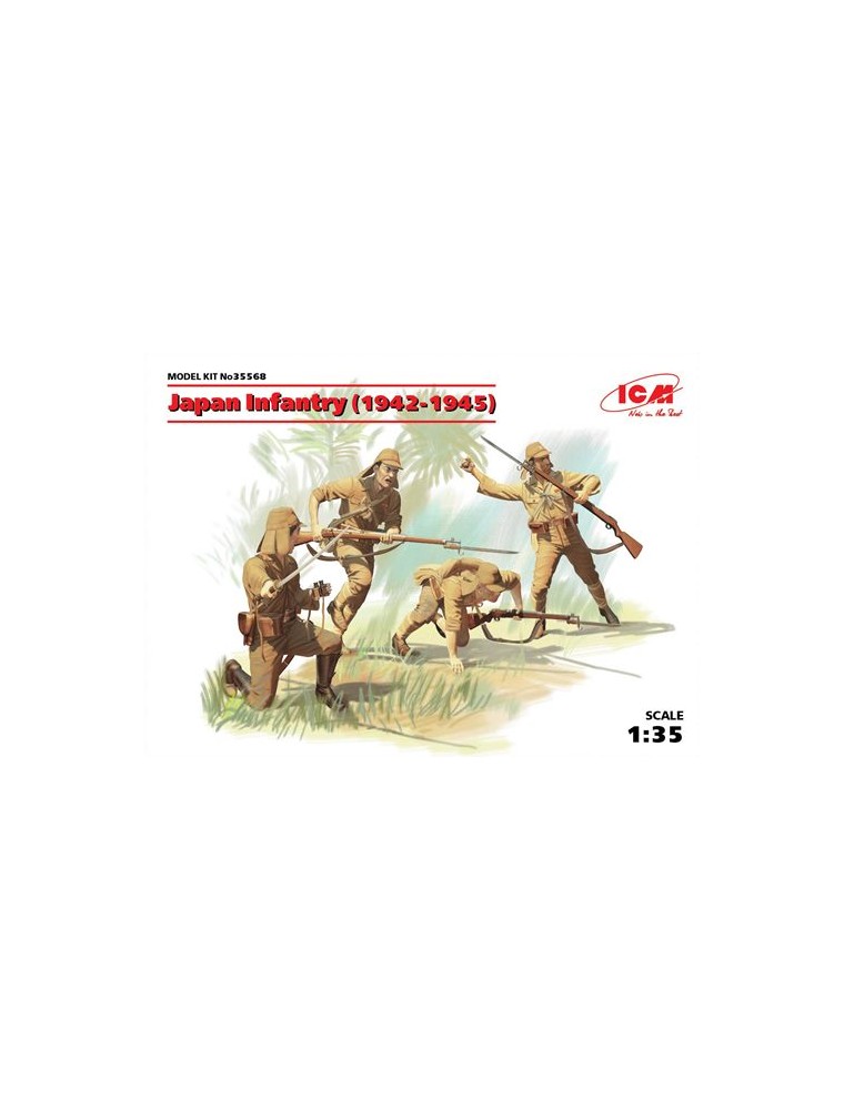 ICM - 1/35 Japan Infantry (1942-1945) (4 figures) (100% new molds)