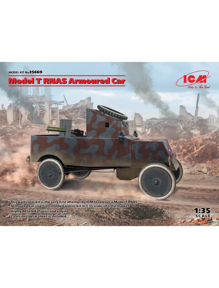 ICM - 1/35 Model T RNAS Armoured Car (100% new molds)