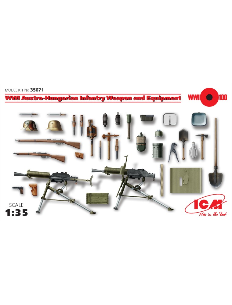 ICM - 1/35 WWI Austro-Hungarian Infantry Weapon and Equipment