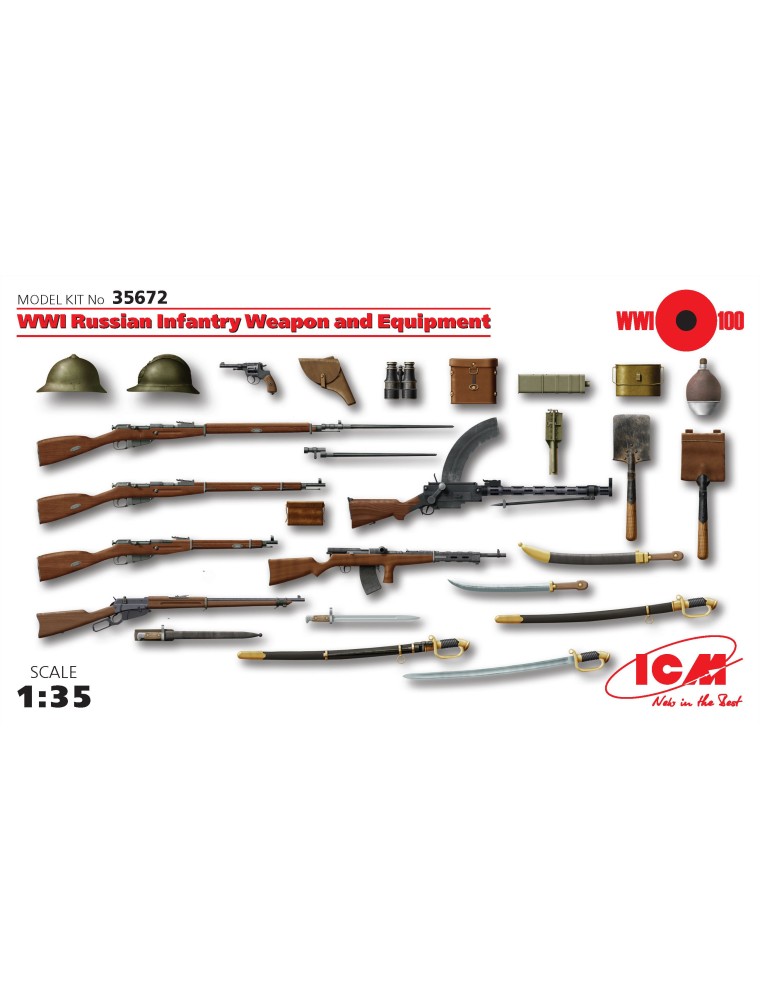 ICM - 1/35 WWI Russian Infantry Weapon and Equipment