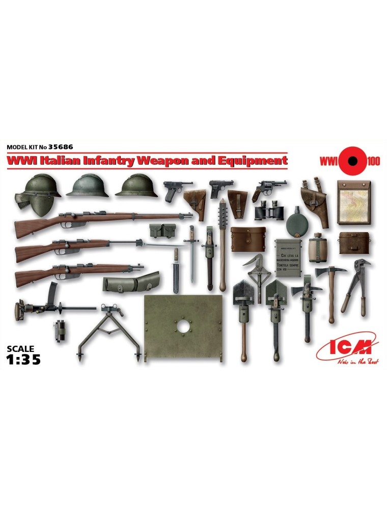 ICM - 1/35 WWI Italian Infantry Weapon and Equipment