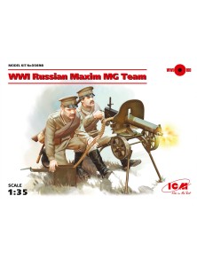 ICM - 1/35 WWI Russian Maxim MG Team (2 figures) (100% new molds)