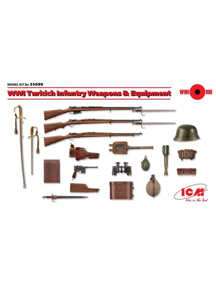 ICM - 1/35 WWI Turkich Infantry Weapons & Equipment (100% new molds)