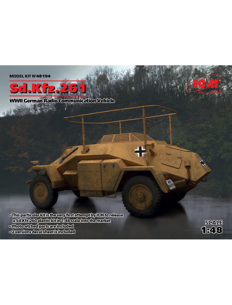 ICM - 1/48 Sd.Kfz.261, German Radio Communication Vehicle