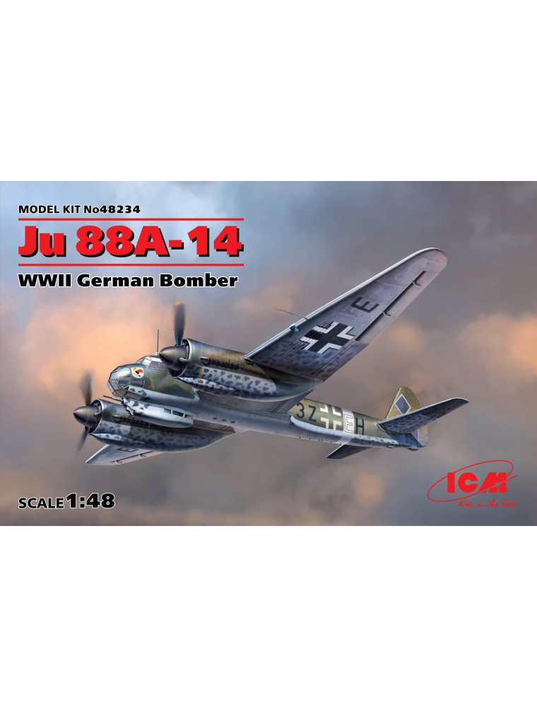 ICM - 1/48 Ju 88A-14, WWII German Bomber