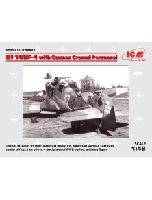 ICM - 1/48 Bf 109F-4 with German Ground Personnel