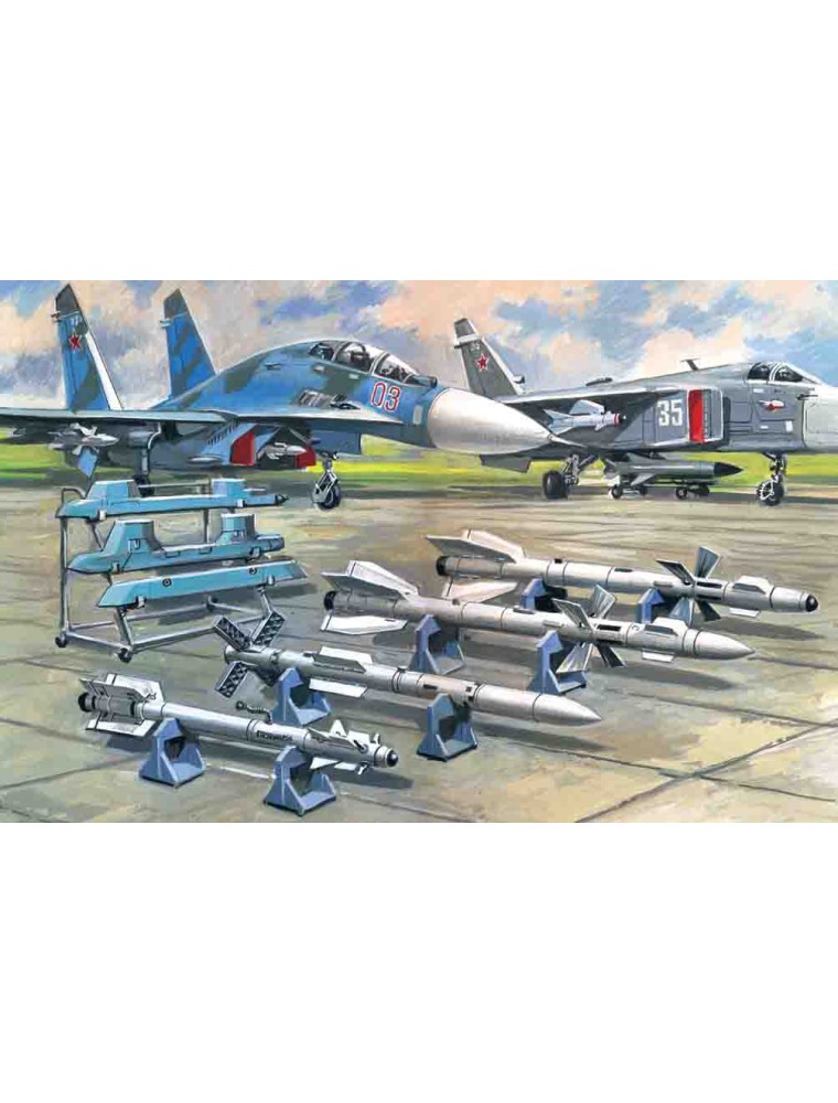 ICM - 1/72 Soviet Air-to-Air Aircraft Armament (R-27ER, R-27ET, R-73, R-77 missiles)