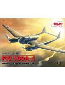 ICM - 1/72 FW 189A-1, WWII German Reconnaissance Plane (100% new molds)