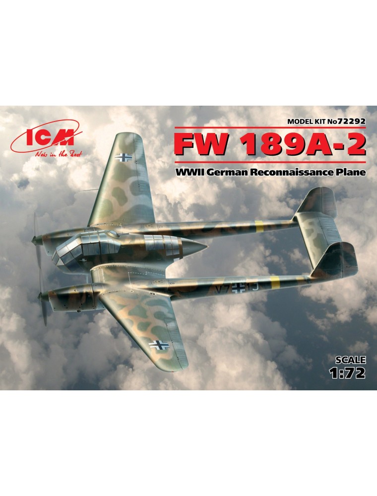 ICM - 1/72 FW 189A-2, WWII German Reconnaissance Plane