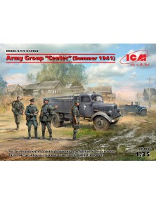 ICM - 1/35 Army Group "Center" (Summer 1941) (Kfz.1, Typ L3000S, German Infantry (4 figures), German Drivers (4 figures))