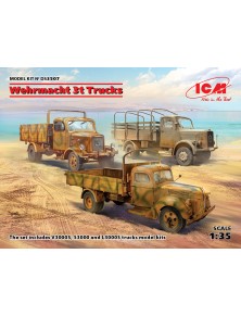 ICM - 1/35 Wehrmacht 3t Trucks (V3000S, KHD S3000, L3000S)