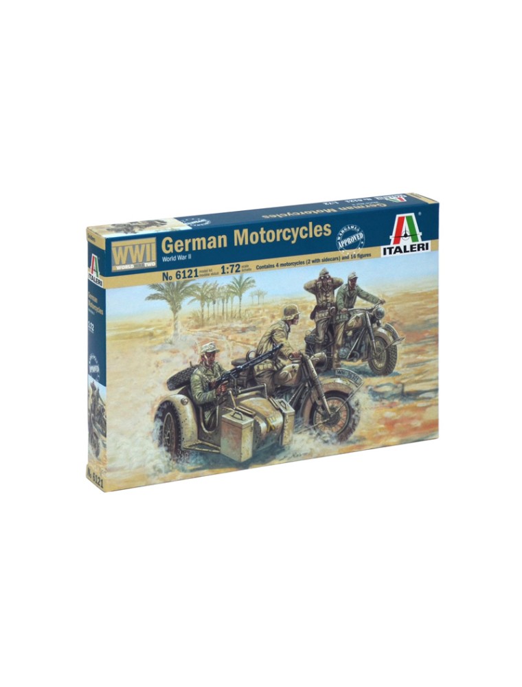 ITALERI - 1/72 WWII German Motorcycles