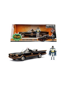 JADA - Batman Batmobile Classic del 1966 in scala 1:24 con personaggio di Batman in die cast