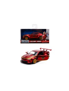 JADA - Marvel Iron Man Chevy Camaro SS del 2016 in scala 1:32 die-cast, funzionamento a ruota libera, parti apribili