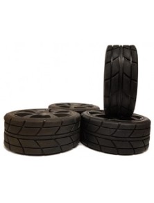 KINGTAIR - 1/10 On-road 7-Spoke Tire set (4 pcs)