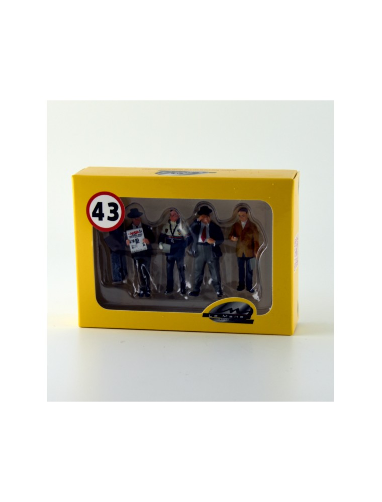 LE MANS MINIATURES - 4 Team Manager set - John Wyer, Alfred Neubauer, Enzo Ferrari, Norbert Singer