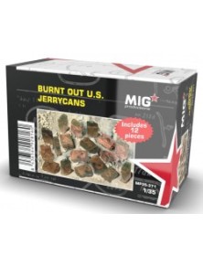 MIG - 1/35 Burnt Out U.S. Jerrycans