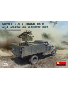 MINI ART - 1/35 Soviet 1,5 t Truck w/ M-4 Maxim AA Machine Gun