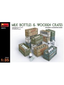 MINI ART - 1/35 Milk Bottles & Wooden Crates