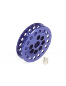 MSC COMPETICION - Traction pulley 16 tooth. for 3/32" axles and M2 screw fixing. aluminum dark blue anodized