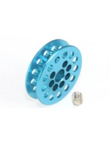 MSC COMPETICION - Traction pulley 13 tooth. for 3/32" axles and M2 screw fixing. aluminum blue anodized