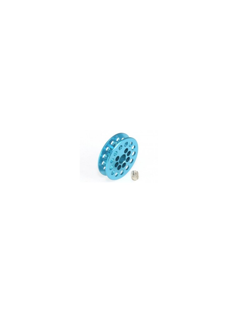 MSC COMPETICION - Traction pulley 13 tooth. for 3/32" axles and M2 screw fixing. aluminum blue anodized