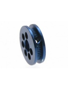 MSC COMPETICION - Friction traction pulley 8mm diam. for 3mm axle and M2 screw fixing. aluminum blue anodized