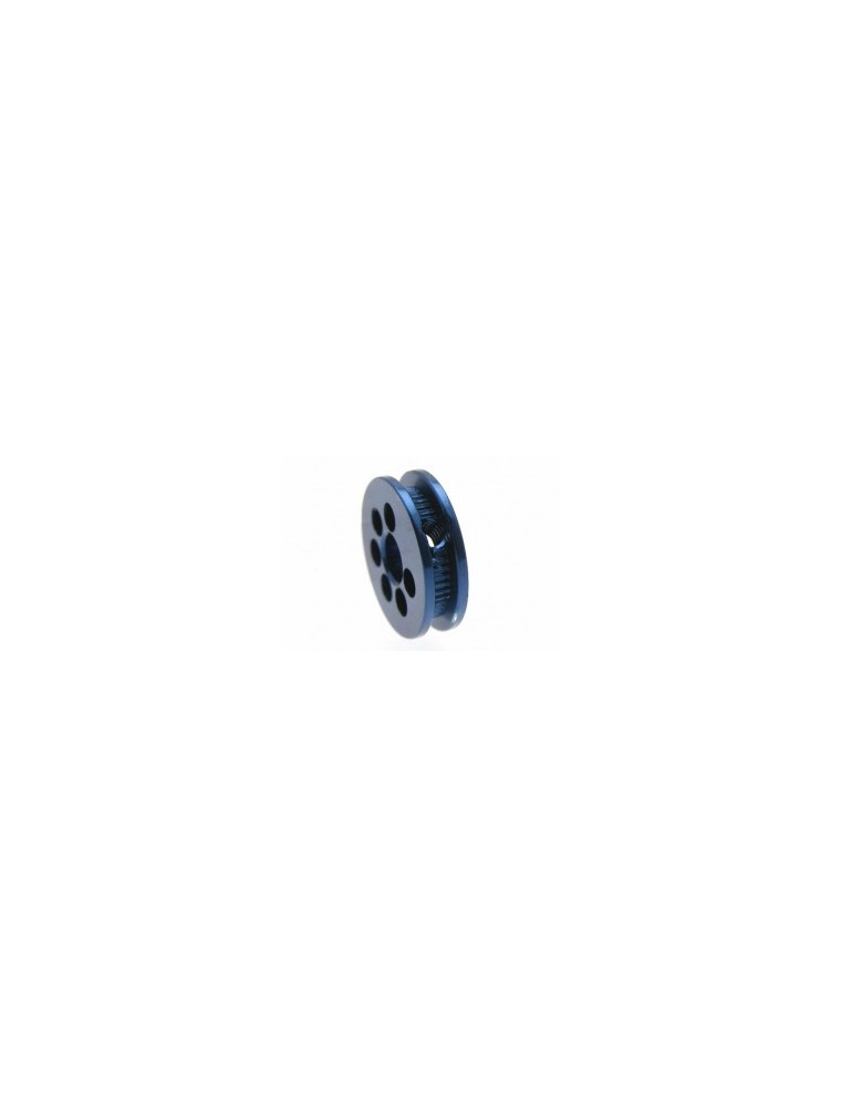 MSC COMPETICION - Friction traction pulley 8mm diam. for 3mm axle and M2 screw fixing. aluminum blue anodized