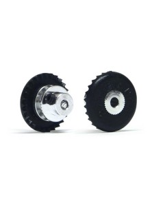 NSR - 3/32 Inline Soft Plastic Gear 27t Black with Aluminum Hub .050" Screw