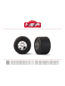 NSR - 3/32 Formula NSR Trued Rear Race Tire 19,5x13 5284 Rubber Supergrip on 5026 Wheel (2pcs)