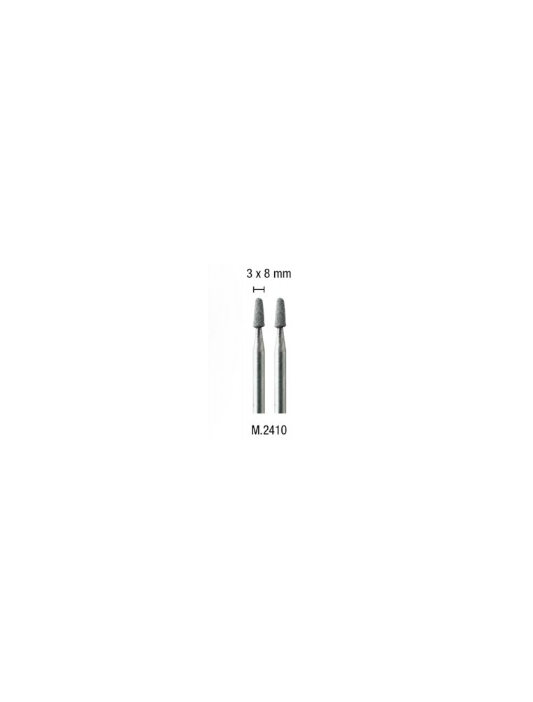 PG MINI - 2 mole carburo di silicio conica arrotondata 3x8mm