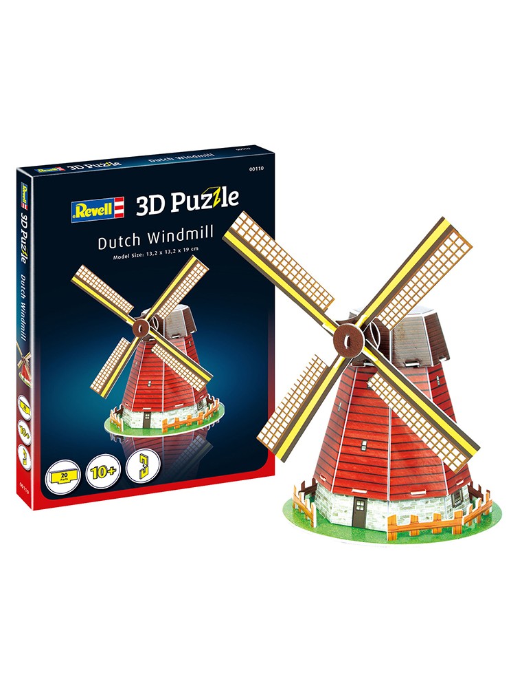 REVELL - 3D Puzzle Dutch Windmill