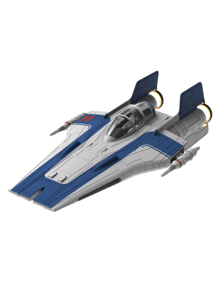 REVELL - 1/144 Star Wars Build & Play Resistance A-wing Fighter, blue (Episode VIII)