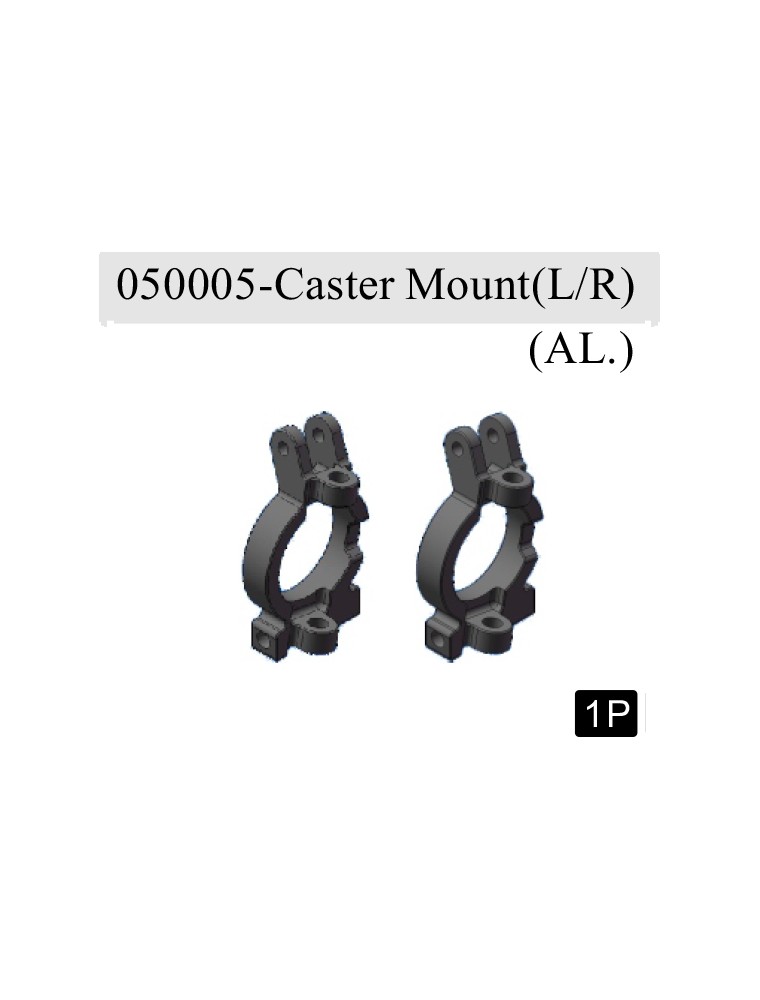 RADIOKONTROL - RK Steering Mount (Left+Right) Aluminium