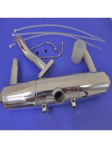 RADIOKONTROL - RK Aluminium polished exhaust pipe