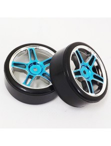 RADIOKONTROL - RK Sealed wheel complete chome plated (blue)