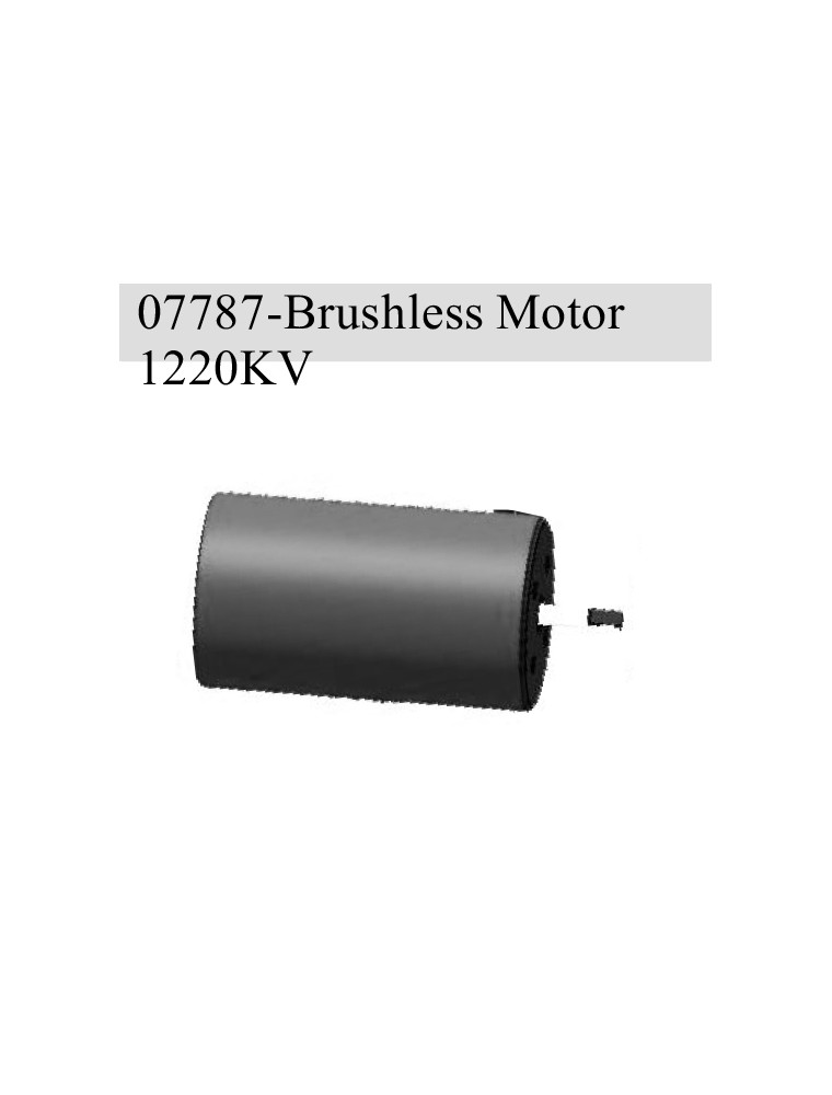 RADIOKONTROL - Brushless Motor 1220KV