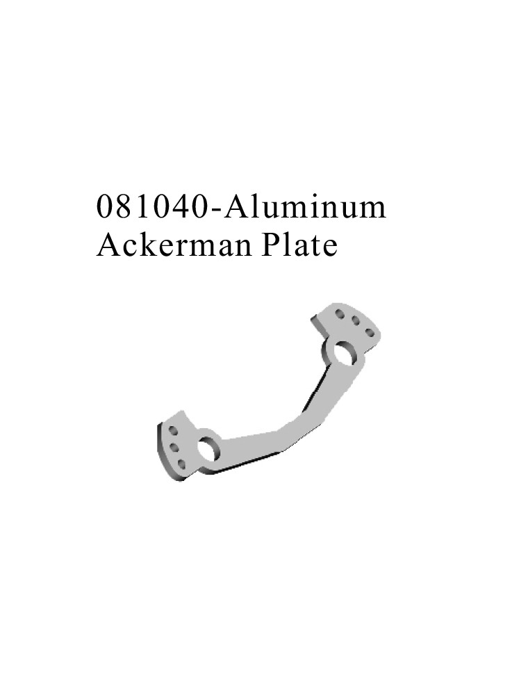 RADIOKONTROL - RK Aluminium Ackerman plate