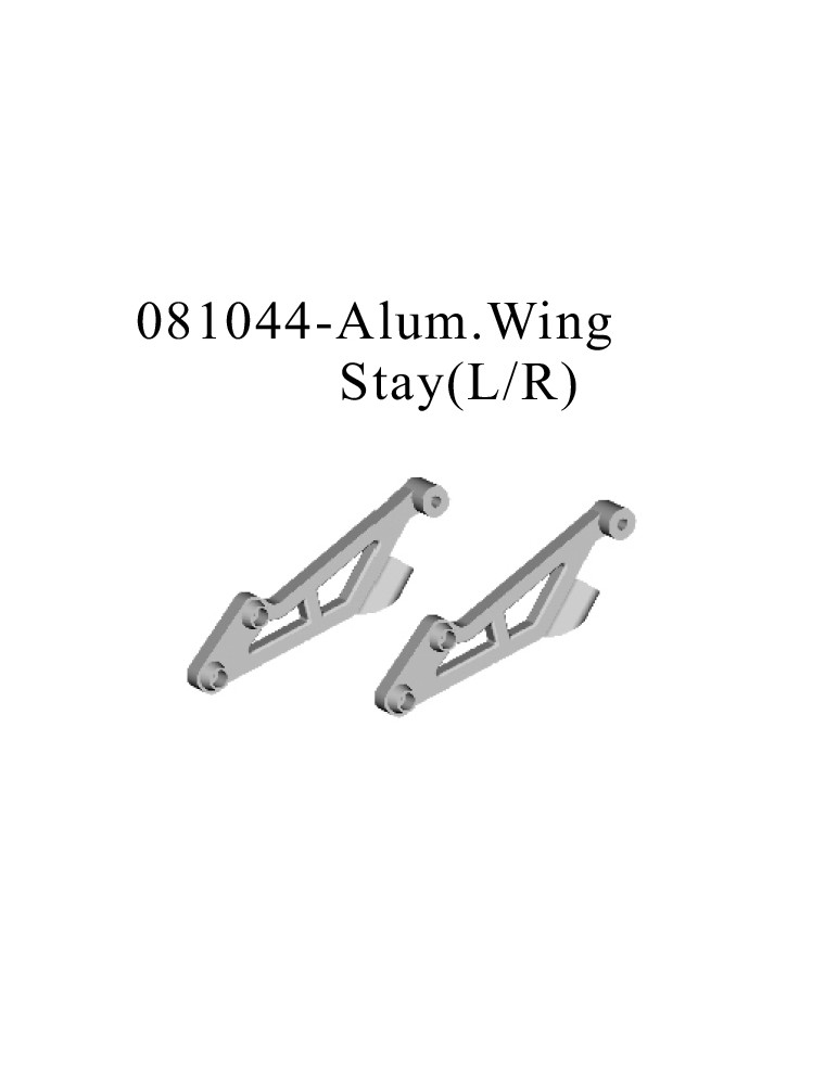 RADIOKONTROL - RK Aluminium wing stay (L+R)