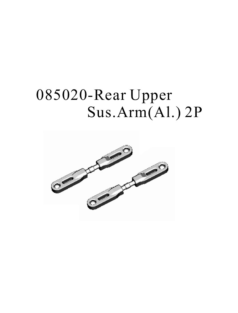 RADIOKONTROL - RK Rear upper susp. arms aluminium (2 pc)