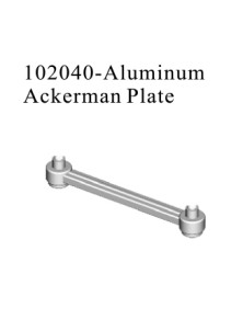 RADIOKONTROL - RK Aluminum Ackerman plate