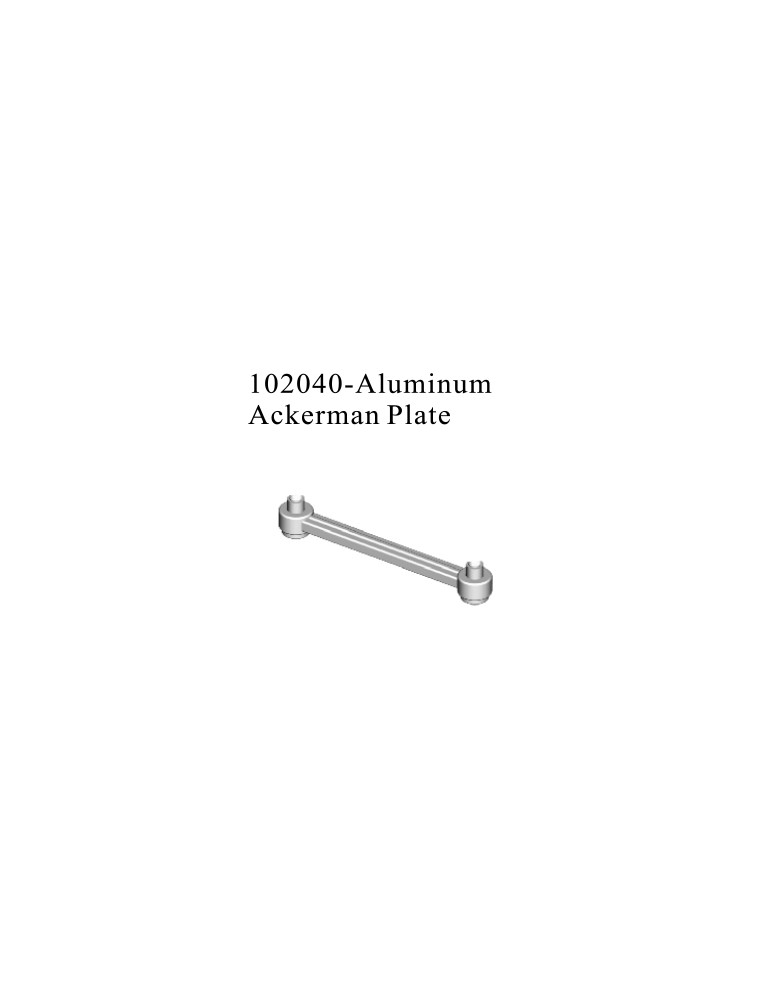 RADIOKONTROL - RK Aluminum Ackerman plate