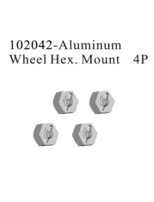 RADIOKONTROL - Aluminum Wheel Hexagon Mount (CODICE ALTERNATIVO: 02134)