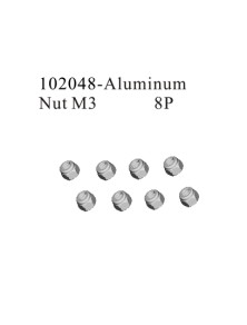 RADIOKONTROL - Aluminum Nut M3