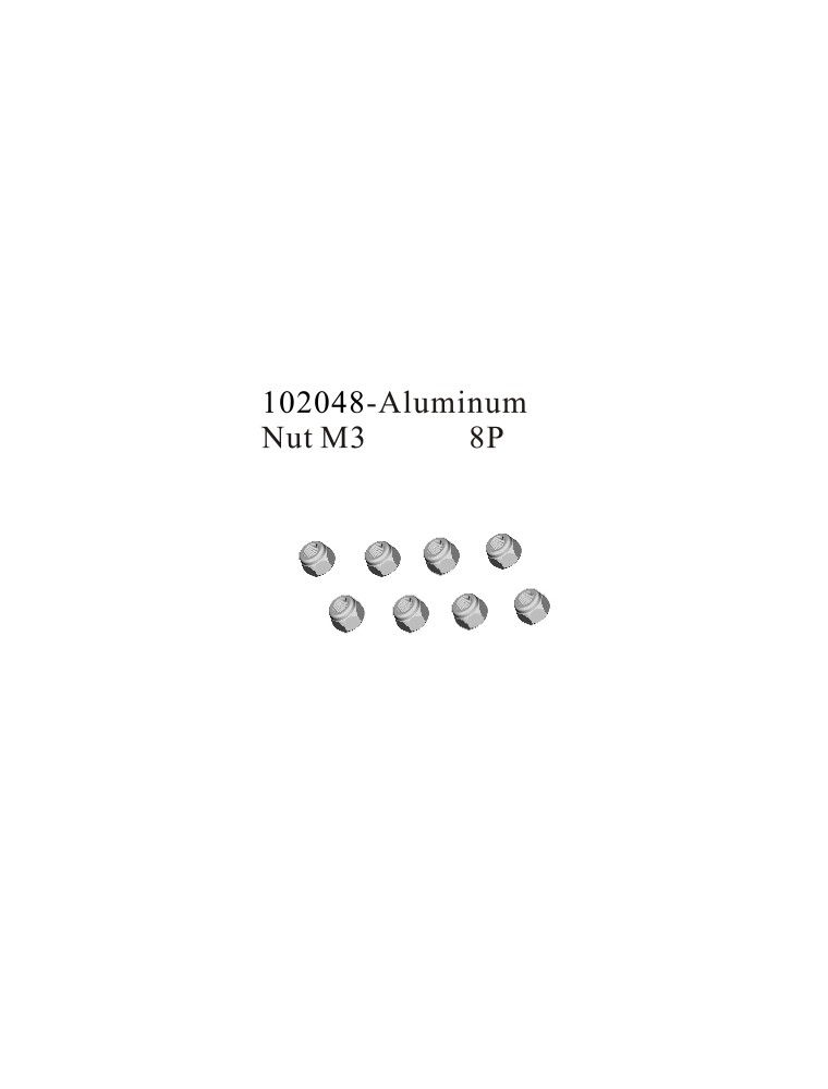 RADIOKONTROL - Aluminum Nut M3