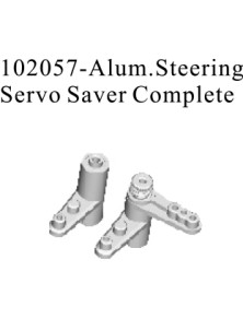 RADIOKONTROL - RK Aluminum Steering Servo Saver complete